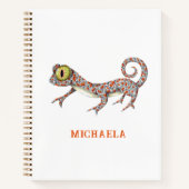カワイトカゲ爬虫類 ノートブック (正面)