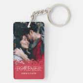 カワイトカップル2枚の写真 キーホルダー (裏面)