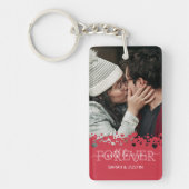 カワイトカップル2枚の写真 キーホルダー (正面)