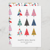 カワイトカラフルクリスマスツリーズコレクション シーズンカード (正面/裏面)