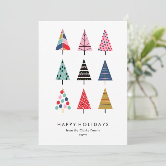 カワイトカラフルクリスマスツリーズコレクション シーズンカード (スタンド正面)