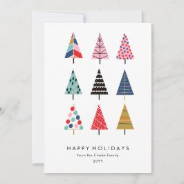 カワイトカラフルクリスマスツリーズコレクション シーズンカード