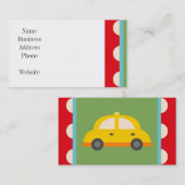 カワイトカー輸送テーマベビーキッズギフト 名刺 (正面/裏面)