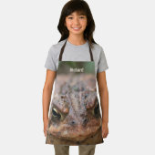 カワイトガエル顔パーソナライズされた自然 エプロン (インサイチュ)