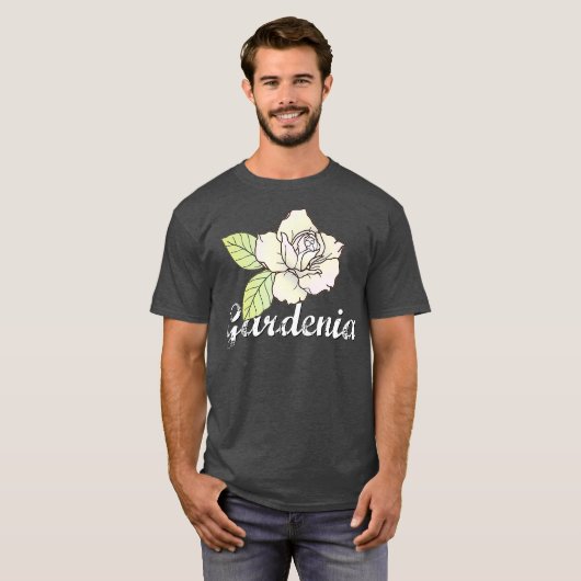 カワイトガーデニアフラワーガーデニングギフトガーデン Tシャツ (正面フル)