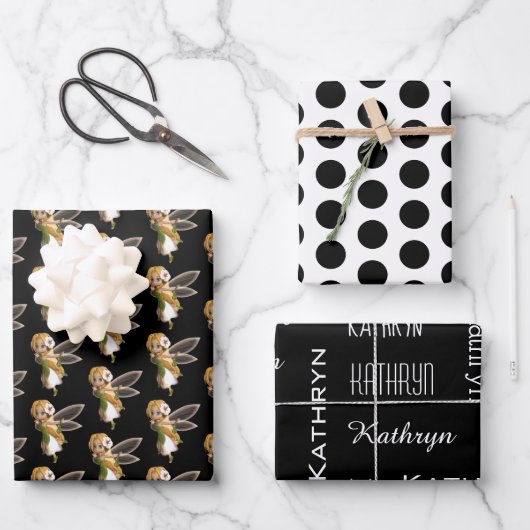 カワイトガーデンフェアリー ラッピングペーパーシート (正面)