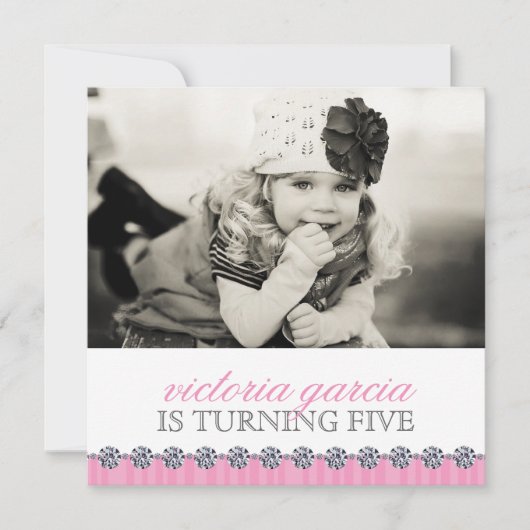 カワイトキお洒落ッズパーティの招待状 招待状 (正面)