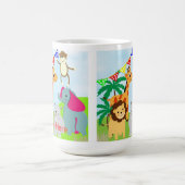 カワイトキッズジャングルアニマルズテーマ コーヒーマグカップ (中央)