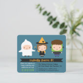 カワイトキッズハロウィンバースデーパーティ招待状 招待状 (スタンド正面)