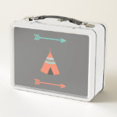 カワイトキツネウッドランドボホフォレストクリッターズ矢印 メタルランチボックス (裏面)