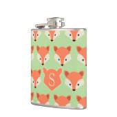 カワイトキツネパターンオングリーンモノグラム フラスク (左)