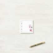 カワイトキャットピンクのハートガーリー ポストイット (デスク上)