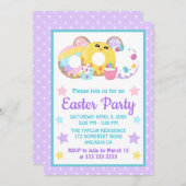 カワイトクッキー&ケーキイースターパーティー 招待状 (正面/裏面)