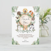 カワイトグリーヌリーワンピードッグ誕生日サンキュー サンキューカード (スタンド正面)