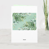 カワイトグリーンウッドランドアニマルズハッピーバースデー カード (裏面)