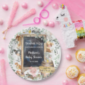 カワイトグリーンリーファームアニマルズ誕生日ベビーシャワー  ペーパープレート (パーティー)