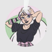 カワイトゴシックガールクリスマス オーナメント (正面)