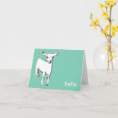 カワイトゴートハローノテカード カード (黄色い花)