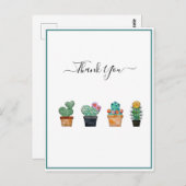 カワイトサボテングリーンラリーフラワー ポストカード (正面/裏面)