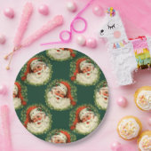 カワイトサンタクロースハッピー顔クリスマス    ペーパープレート (パーティー)