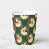 カワイトサンタクロースハッピー顔クリスマス 紙コップ (裏面)