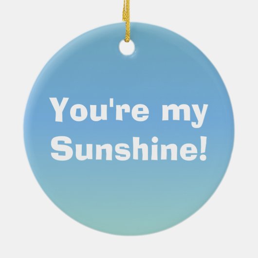 カワイトサンユアアマイサンシャイン引用文 セラミックオーナメント (裏面)