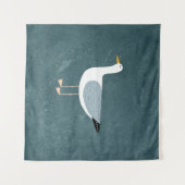 カワイトシーガル タペストリー (正面(横))