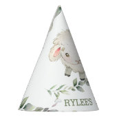 カワイトシープファームグリーンリー第1歳の少年   パーティーハット (左)