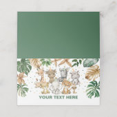 カワイトジャングルサファリパーティーアニマルワイルドワン誕生日 プレイスカード (外部開封)