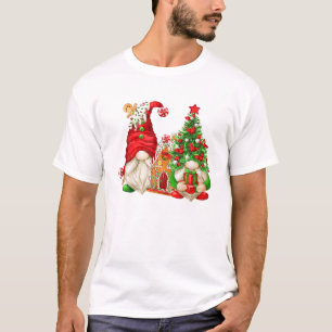カワイトジンガーブレッドハウス&サンタ格言フォークリストム Tシャツ