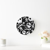 カワイトスカル&クロスボーン ラウンド壁時計 (ホーム)