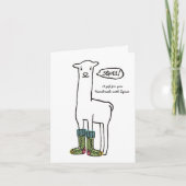 カワイトスクエラマクリスマス編み物クロチェットソックス シーズンカード (正面)