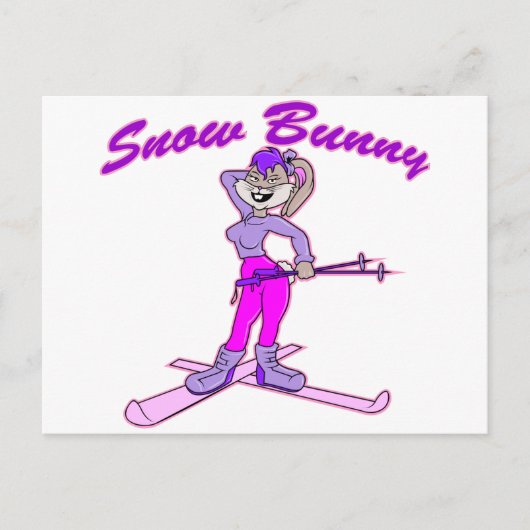 カワイトスノーバニー ポストカード (正面)