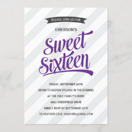 カワイトスポーティSweet sixteen誕生パーティー 招待状