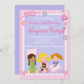 カワイトスリーパーバースデーパーティ招待状 招待状 (正面/裏面)