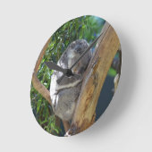 カワイトスリープコアラインツリー ラウンド壁時計 (傾斜)