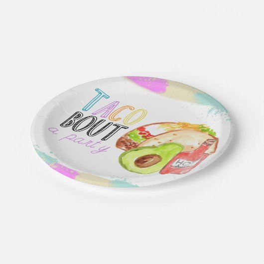 カワイトタコフィエスタキッド誕生日パーティー紙プレート ペーパープレート (アングル)