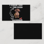 カワイトダックスフントドキシーガールギフトダックスフントマム エンクロージャーカード (正面/裏面)