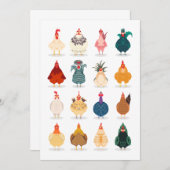 カワイトチキン ノートカード (正面/裏面)