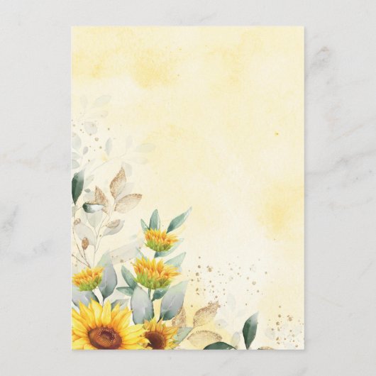 カワイトテディベアヒマワリーベビー エンクロージャーカード (裏面)