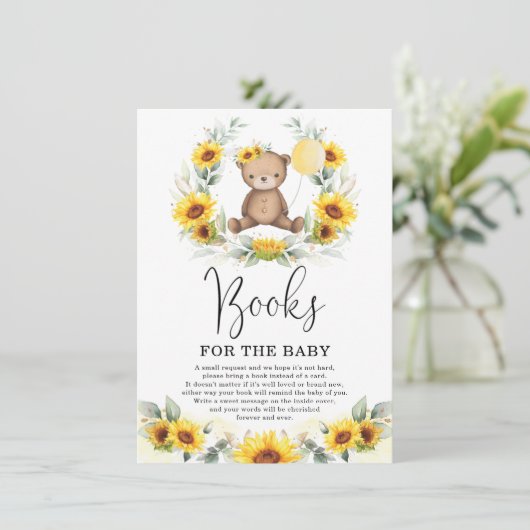 カワイトテディベアヒマワリーベビー エンクロージャーカード (スタンド正面)