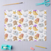 カワイトテディベア羊ムーンデコパージュ 薄葉紙 (クラフト)