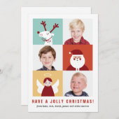 カワイトトナカイサンタ&エンジェルブロック シーズンカード (正面/裏面)