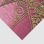 カワイトトレンディーフラワーヘナ手描きデザイン 薄葉紙 (詳細)