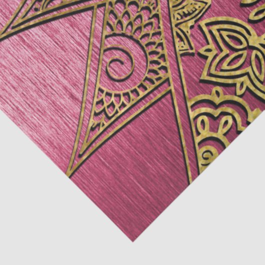 カワイトトレンディーフラワーヘナ手描きデザイン 薄葉紙 (詳細)