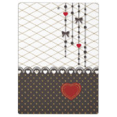 カワイトトレンディーレフェイクース金ゴールドグリッター線パターン クリップボード (裏面)