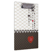 カワイトトレンディーレフェイクース金ゴールドグリッター線パターン クリップボード (右)