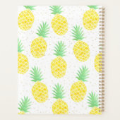 カワイトトロピカルウォーターカラーパイナップル金ゴールドスパークルズ プランナー手帳 (裏面)