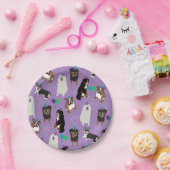 カワイトドッグ品種誕生日 ペーパープレート (パーティー)