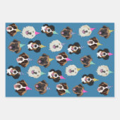 カワイトドッグ品種誕生日 ラッピングペーパーシート (正面)